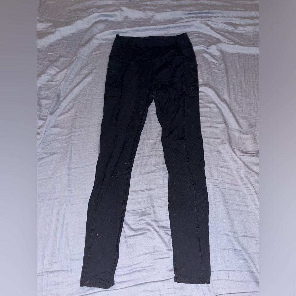 sketchers black athletic leggings size small